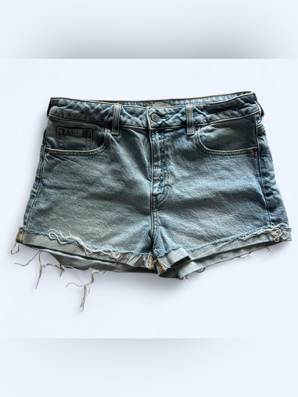 Pacsun Light Blue Cuffed Mom Shorts
